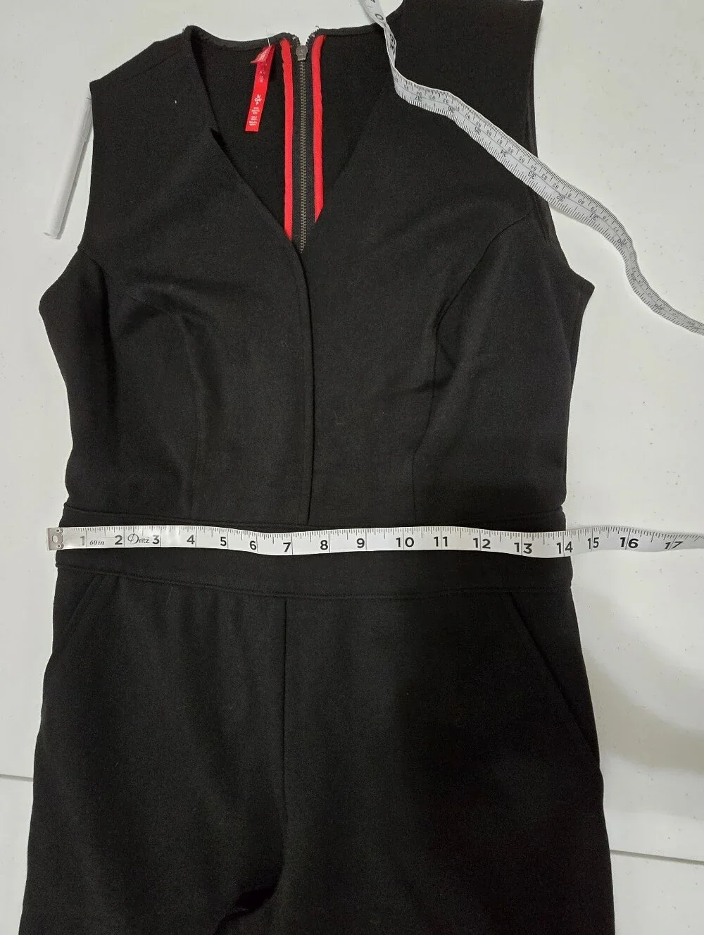 Spanx The Perfect Jumpsuit Black Women's Small Petite Sleeveless - Picture 7 of 11